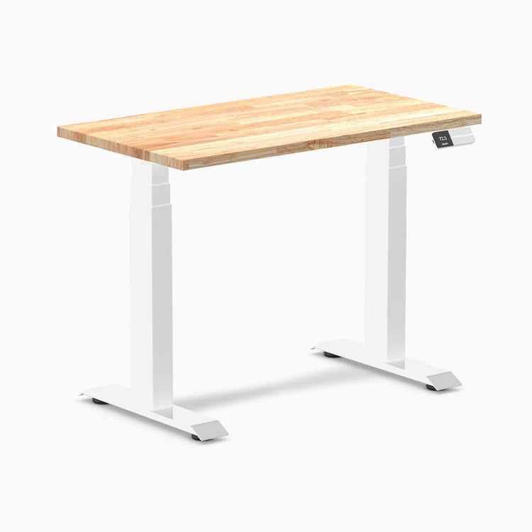 Desky Dual Mini Rubberwood Sit Stand Desk