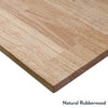 Desky Gummibaumholz-Tischplatten Gummibaumholz Helle Eiche – Desky®
